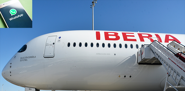 Ya puedes contactar con Iberia por WhatsApp