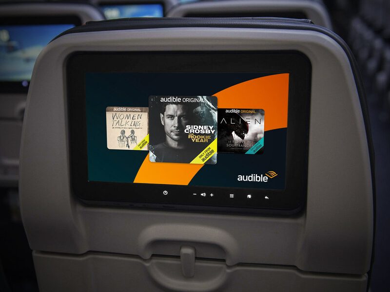 Por primera vez Air Canada ofrece  a sus clientes de todo el mundo audiolibros y podcasts originales de Audible en vuelo