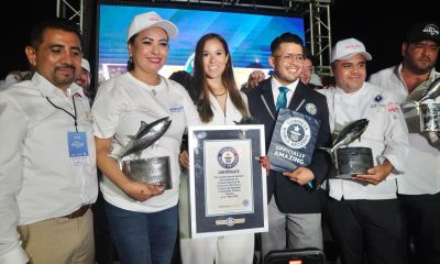 Mazatlán hace historia: Logra Récord Guinness del sashimi más largo del mundo