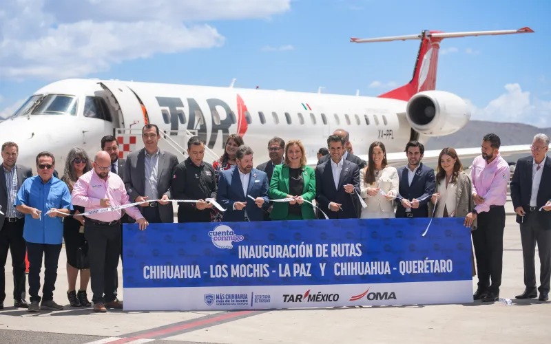 Chihuahua se conecta con Querétaro y Los Mochis-La Paz gracias a TAR Aerolíneas