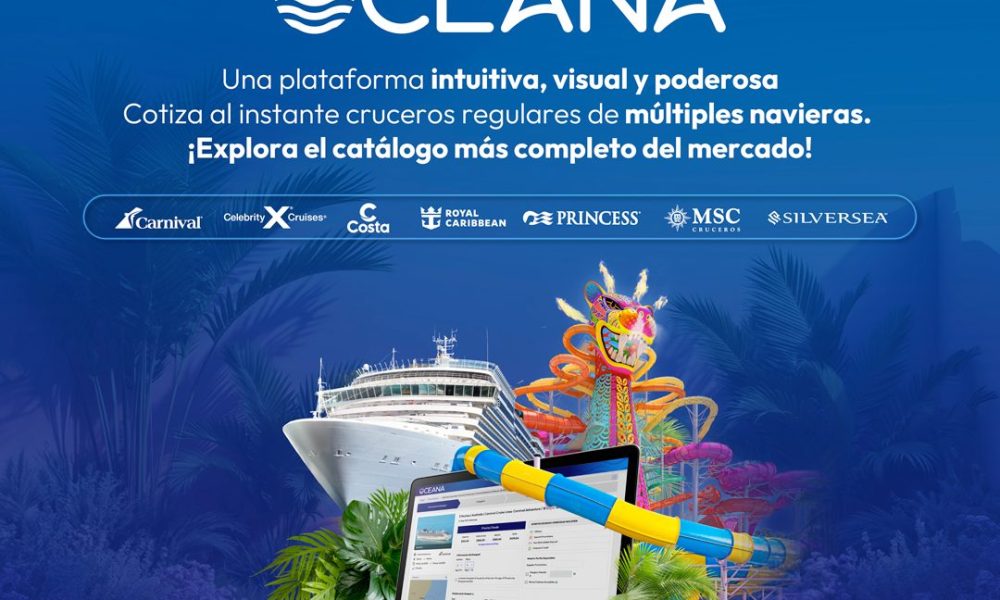 A partir del 07 de julioMega Travel revoluciona la cotización de cruceros con OCEANA, su nueva plataforma digital