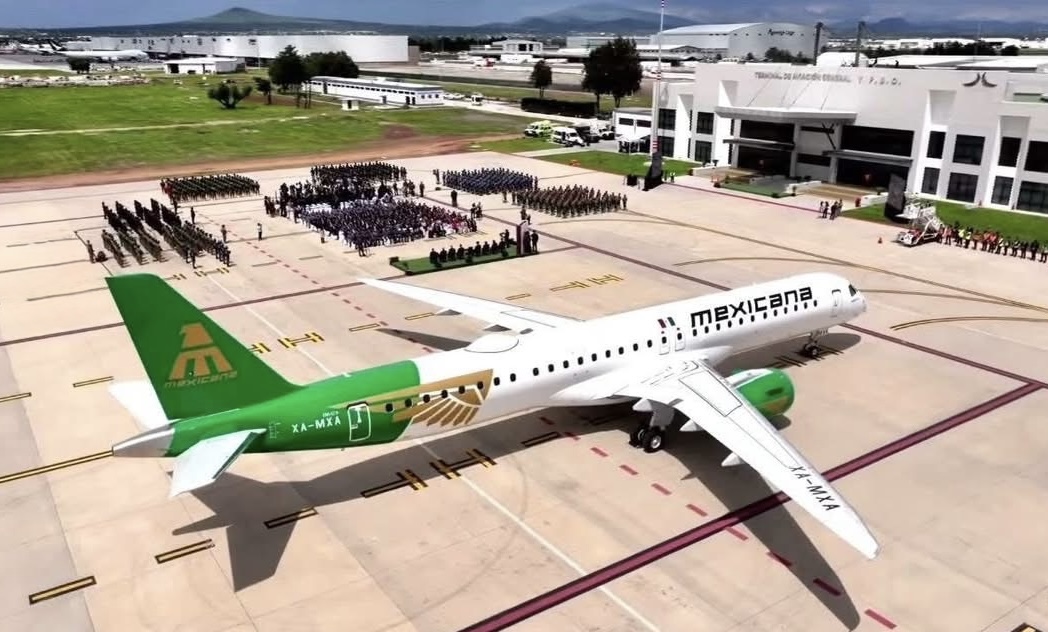 Marca el futuro de la aviaciónMexicana da un paso histórico con la llegada del Embraer E195-E2