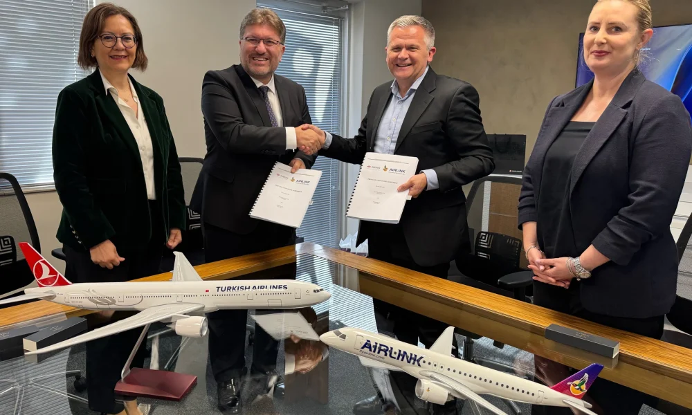 A partir 01 de agostoTurkish Airlines y Airlink firman alianza estratégica para fortalecer la conectividad en África