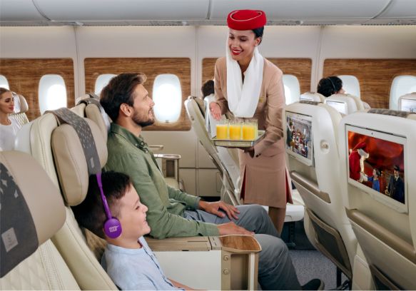 Emirates despliega la magia navideña… ¡a 12 mil metros de altura!